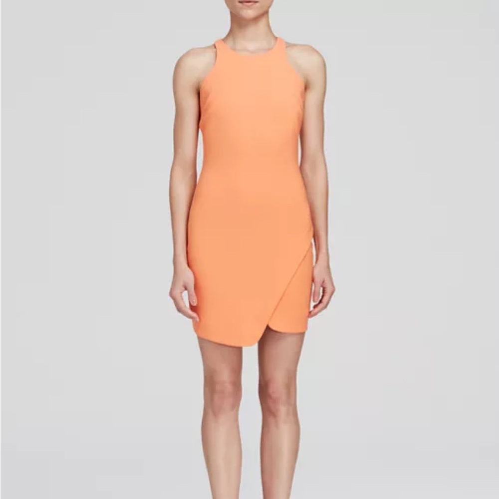 Elizabeth and James Vibrant Orange Mini Dress
